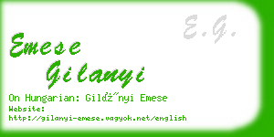 emese gilanyi business card
